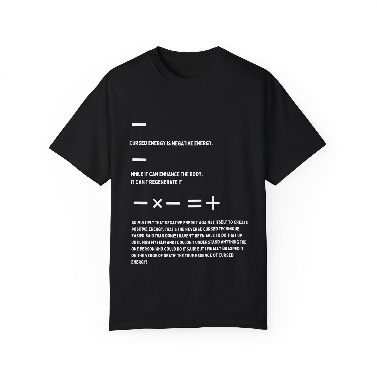 Cursed Energy Negative Vibes Unisex T-Shirt - Unique Graphic Tee for Motivational Style