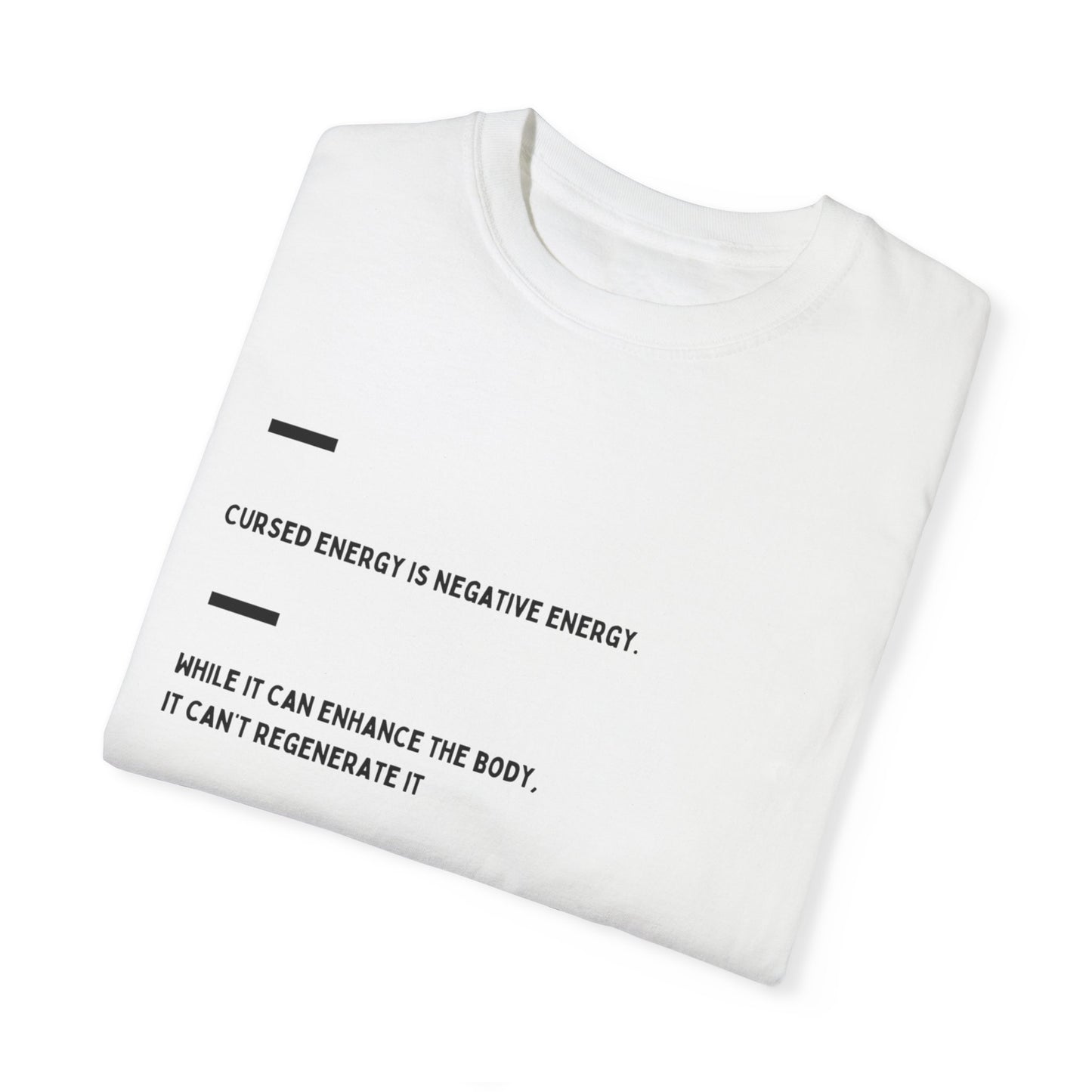 Cursed Energy Negative Vibes Unisex T-Shirt - Unique Graphic Tee for Motivational Style