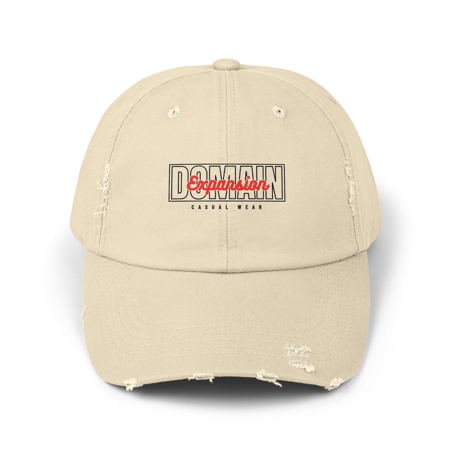 Unisex Domain Expansion Distressed Cap