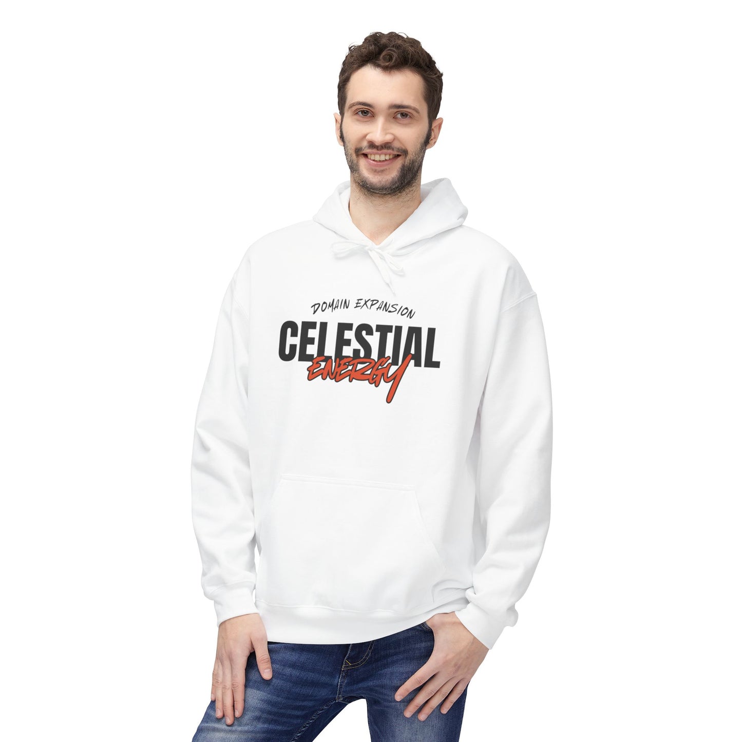 Celestial Energy Unisex Fleece Hoodie - Softstyle Comfort for Cosmic Vibes