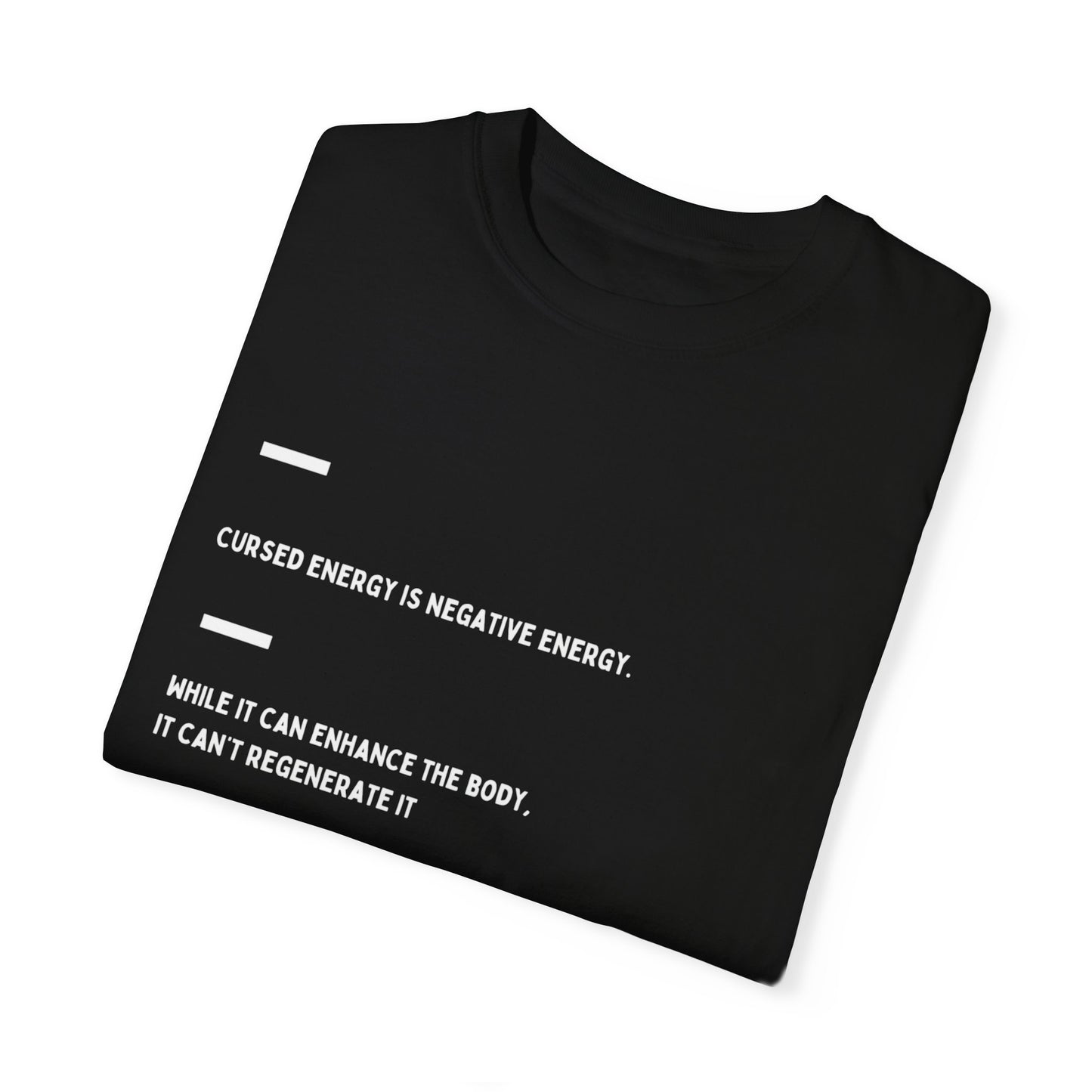 Cursed Energy Negative Vibes Unisex T-Shirt - Unique Graphic Tee for Motivational Style